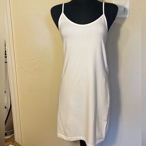 Banana Republic White full slip dress